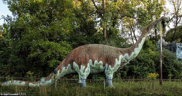 dinossauro1 Curiosidades: Jurassic Park da vida real abandonado em uma floresta